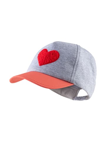 Basecap Herz in silber mel.