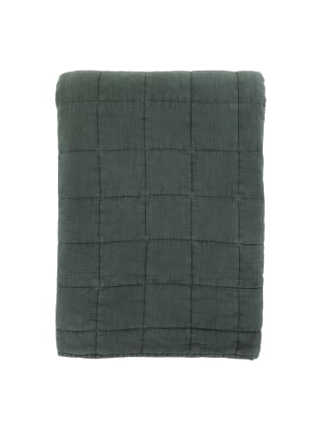 Aix Vintage Quilt Bettdecke in forest green