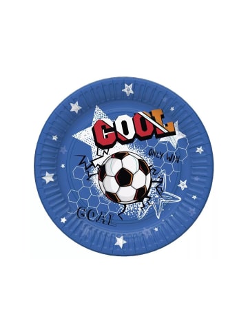 Fußball Cool Kunststoffteller 8 Stk 18 cm