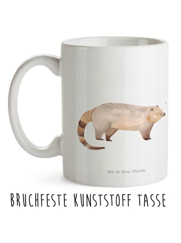 Kindertasse Nasenbaer ohne Spruch in Weiß