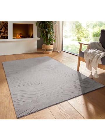 Kurzflorteppich Homestyle Organic in Grau
