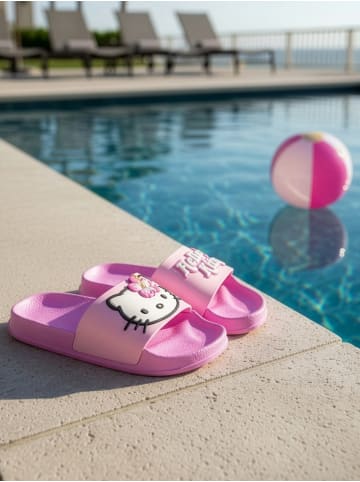 Hello Kitty 3D Badelatschen Flower Badeschlappen Badesandalen in pink