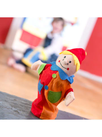 Kasperletheater aus Massivholz freistehend inkl. 6 Handpuppen