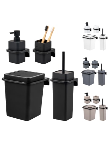 Bad-Accessoires Set SAVONA 4tlg. eckig