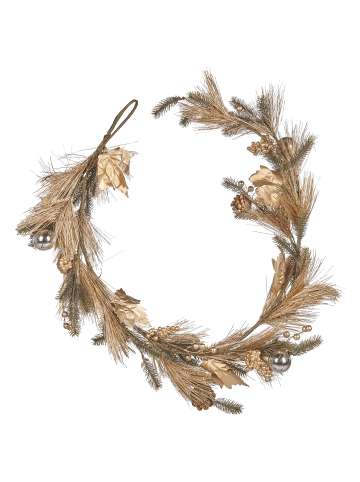 Girlande MURCJA in Grün/Gold - (W) 150 x (H) 10 x (L) 10 cm