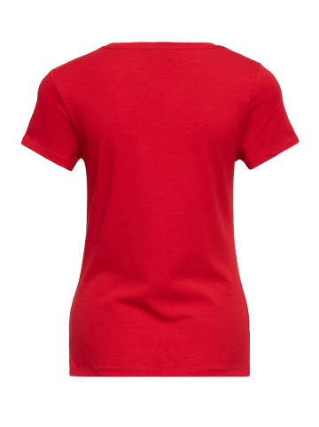 Queen Kerosin Print T-Shirt Keep Your Love Cool in rot