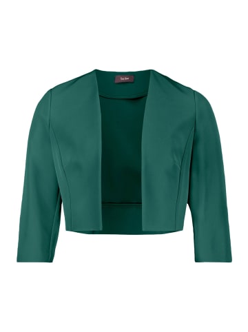 Bolero-Jacke mit Kellerfalten in Dark Emerald