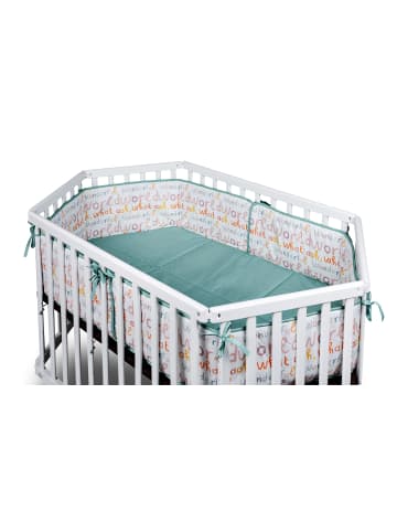 tiSsi® Nestchen WONDERFUL WORLD in mint  für 6-Eck Laufgitter
