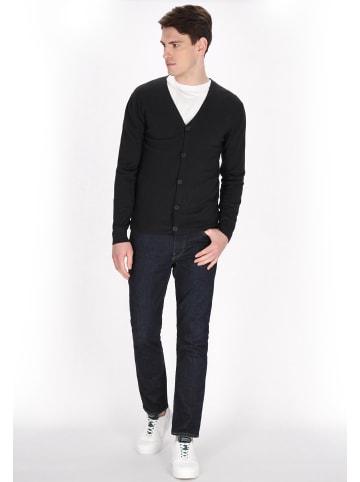 Men Cardigan in navy melange