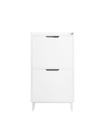 Schuhschrank in Matte Weiß - (W) 46 x (H) 90 x (L) 50 cm
