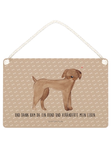 Schild Hund Dogge mit Spruch in Hundeglück