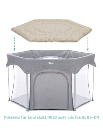 Laufstalleinlage 6-eckig Exclusiv in Hund Beige