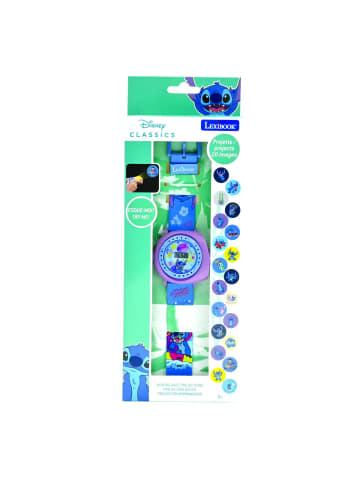 Disney Stitch Projektionsuhr mit 20 Bildern