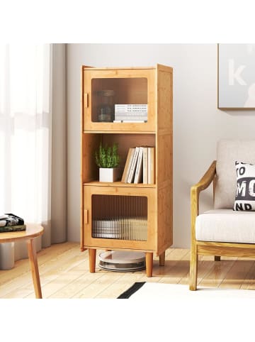 Küchenschrank Bambus 49,5 x 40 x 130 cm in Hellbraun