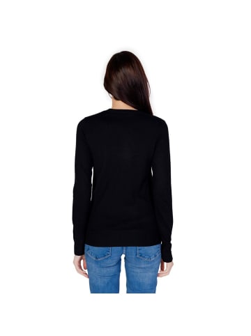 Weiß Schwarz Baumwolle Sweatshirt