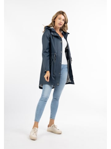 Damen Regenmantel in Marine