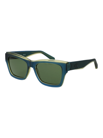 Unisex Sonnenbrille Quadratisch Grün