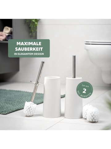 WC-Bürste 2er Set weiß