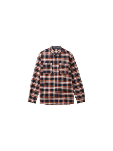 Langarmhemd in navy colorful check