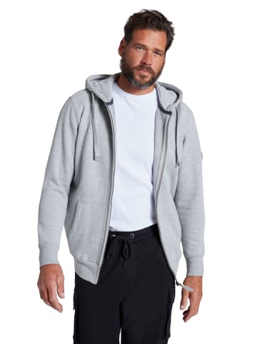 Sweatjacke in grau melange