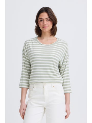Langarm FRCANO Regular fit in DESERT SAGE STRIPE