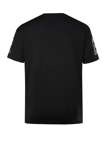 Kurzarm T-Shirt in schwarz