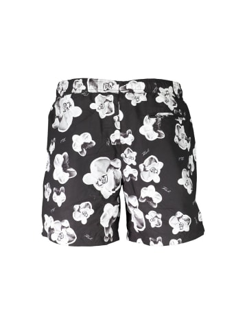 Schwarz Polyester Herren Bade Boxershorts