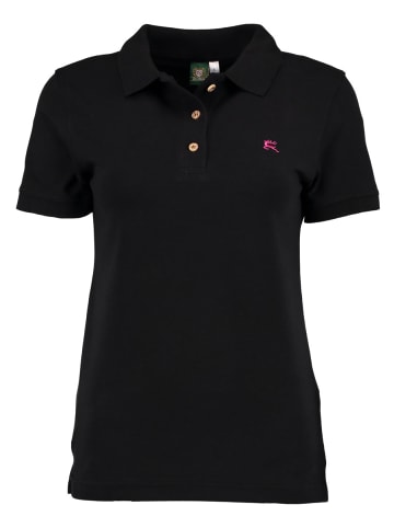 Poloshirt Laukas in schwarz