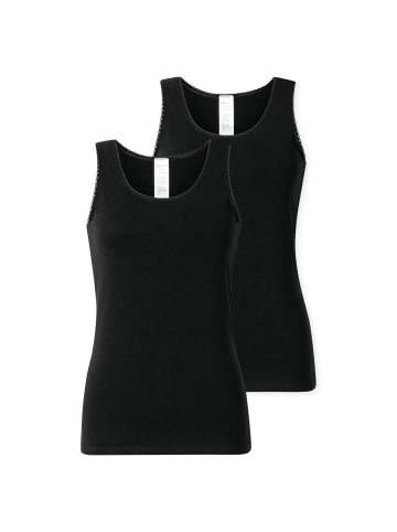 Unterhemd 2er Pack in Schwarz