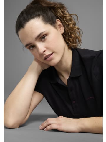 Poloshirt in schwarz