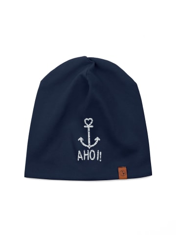 Wendemütze "Ahoi" in navy