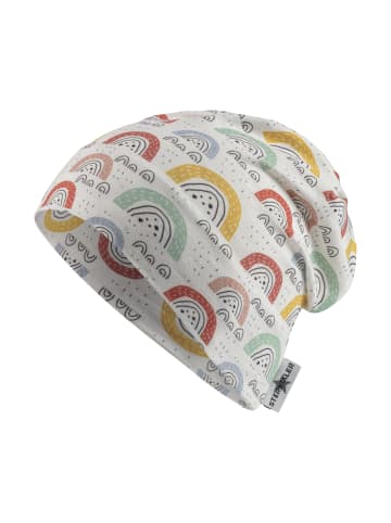 Slouch-Beanie Regenbogen in ecru