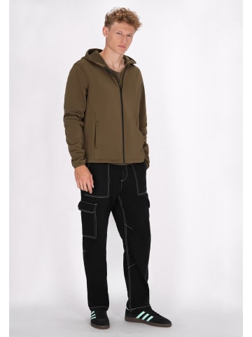 Herren Jacke in Khaki Schwarz