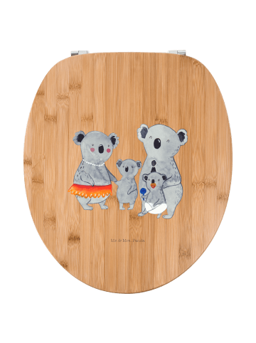 Toilettendeckel Koala Familie ohne Spruch in Braun