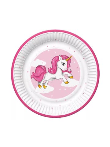 Pink Heart Pappteller 8er-Set 22,7 cm