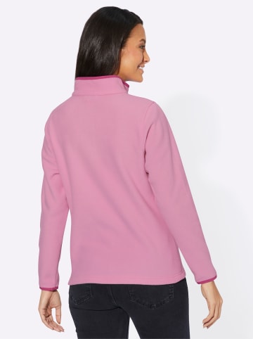 Fleece-Shirt in rosé
