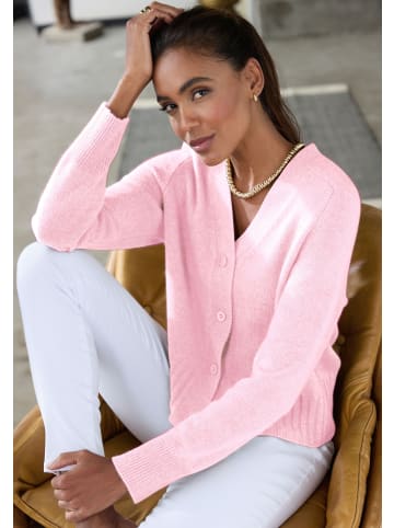 Strickjacke in rosé