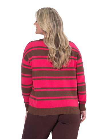 Pullover in azaleenrot