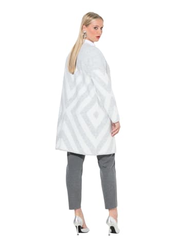 Strickjacke in silver melange