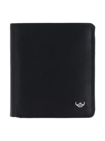 Polo Geldbörse RFID Schutz Leder 10.5 cm schwarz