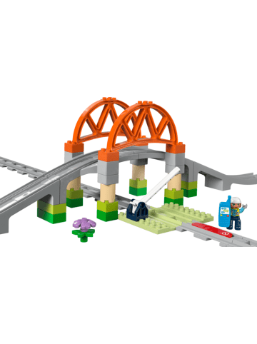Eisenbahnbrücke und Schienen  Erweiterungsset in Mehrfarbig ab 15 Monate