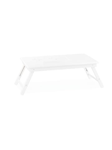 Laptoptisch in Weiß - (B)60 x (H)24 x (T)35 cm