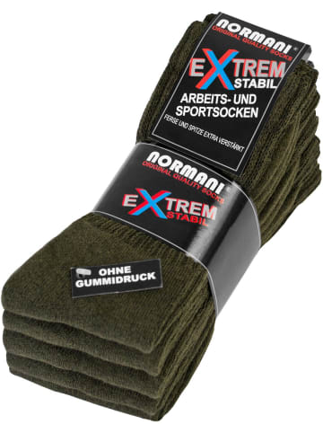 5 Paar Arbeits- und Sportsocken Extrem in Oliv