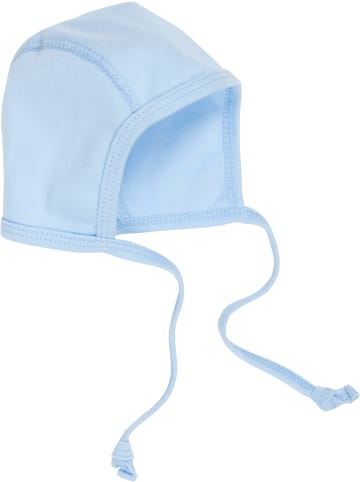 Erstlingsmütze Interlock in Bleu