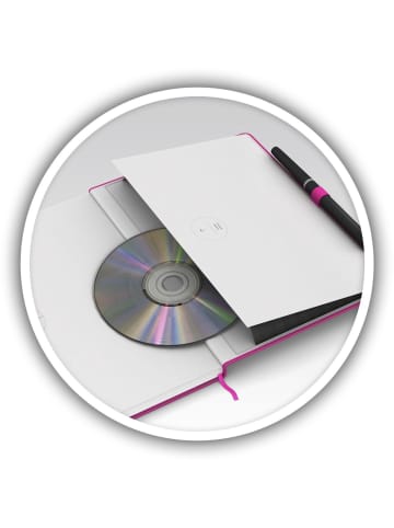Geschäftsbuch Signature A5 80 Blatt 90g/qm liniert fuchsia