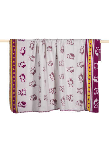 Babydecke Panda in Pink
