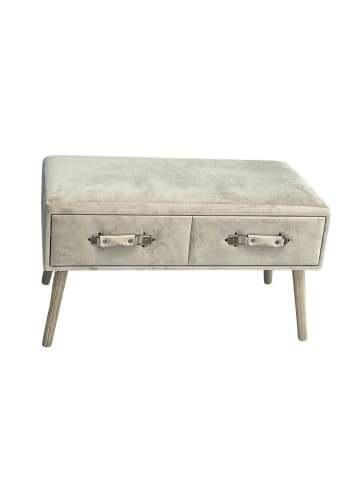 Sitzbank 13789 in Beige - (W)82  x (H)23  x (L)43 cm