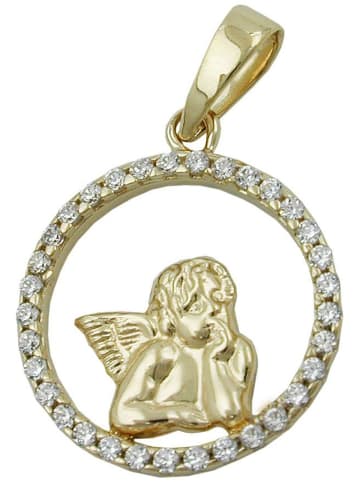 Anhänger 14mm 9Kt GOLD in gold