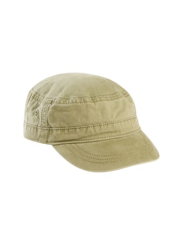 Military Cap aus reiner Baumwolle in Olivgrün