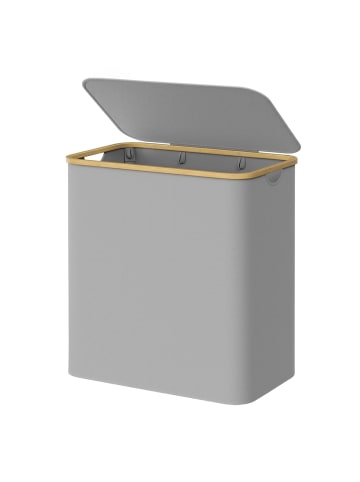 Wäschebox Roxanne in Grau - (B)38.5 x (H)70.5 x (T)60 cm